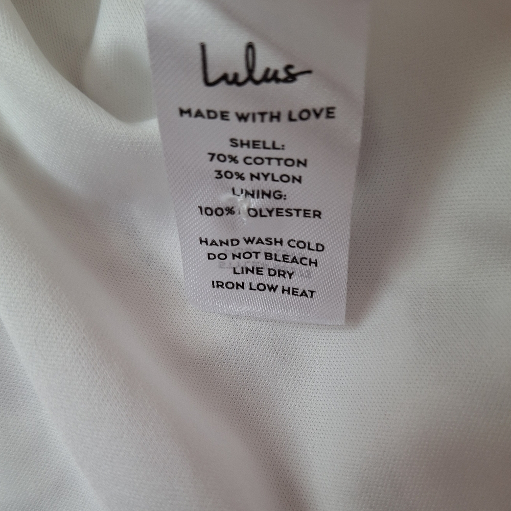 LULU'S White Halter Neck Sheath Midi Dress - Picture 5 of 7